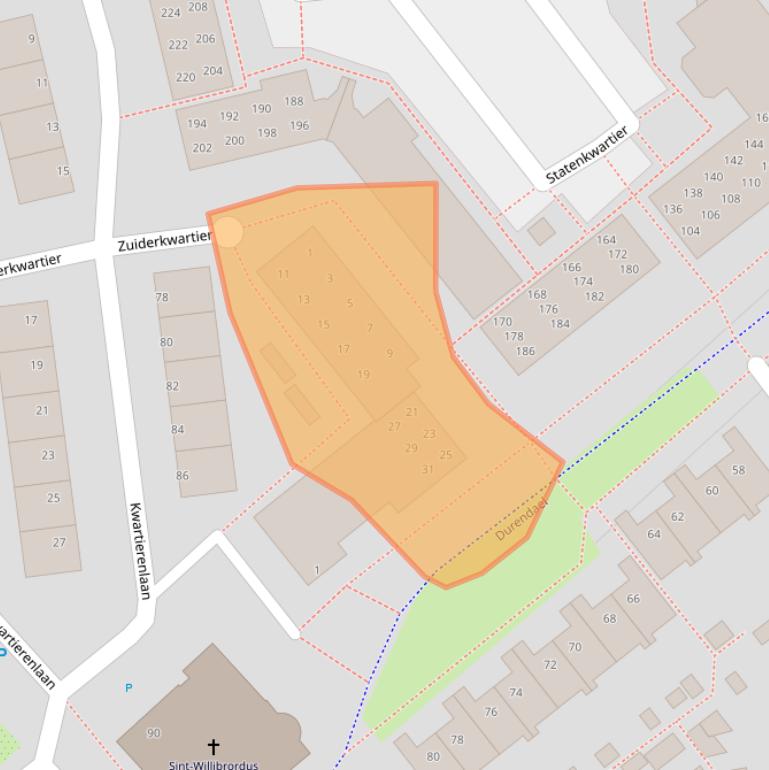 Kaart van postcodegebied 5235JA.