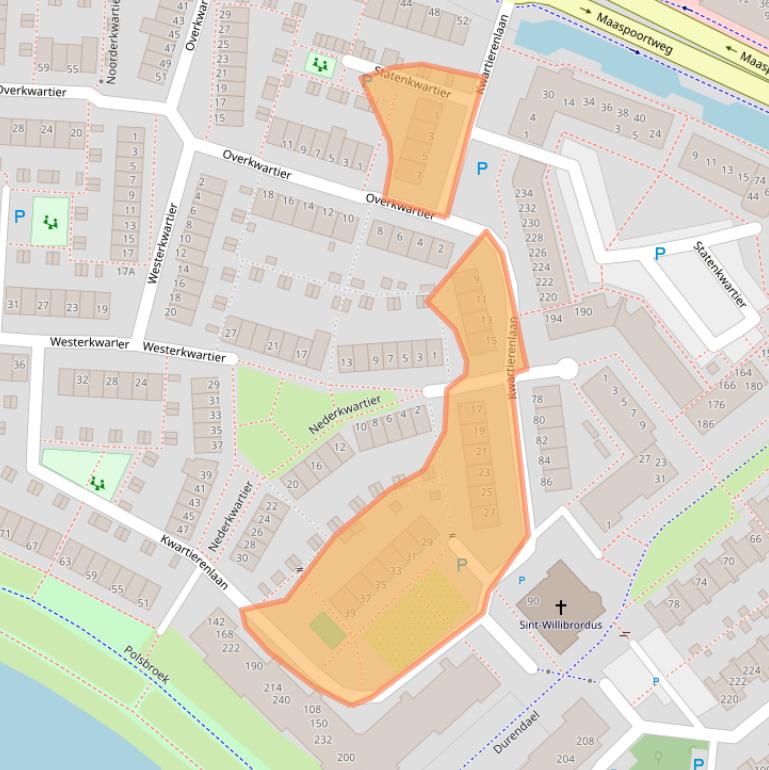 Kaart van postcodegebied 5235JG.