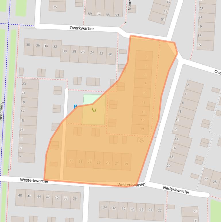 Kaart van postcodegebied 5235JK.
