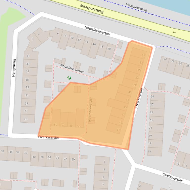 Kaart van postcodegebied 5235JN.
