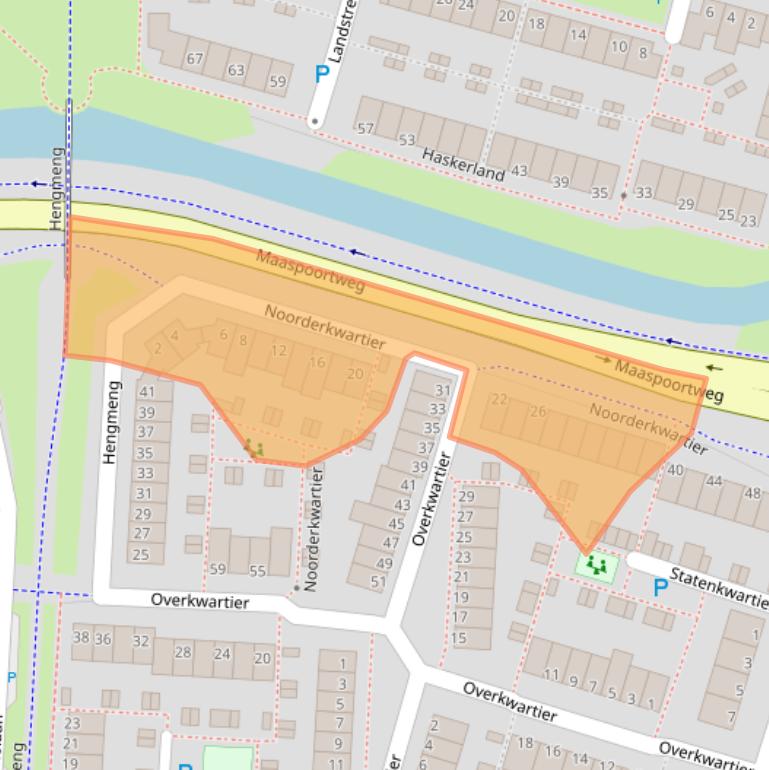 Kaart van postcodegebied 5235JT.
