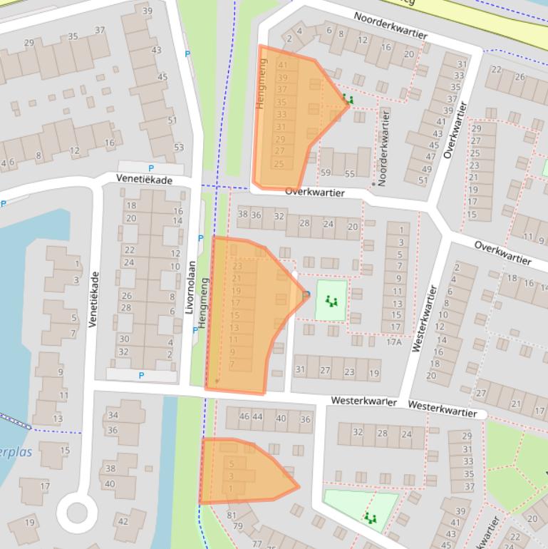 Kaart van postcodegebied 5235JW.