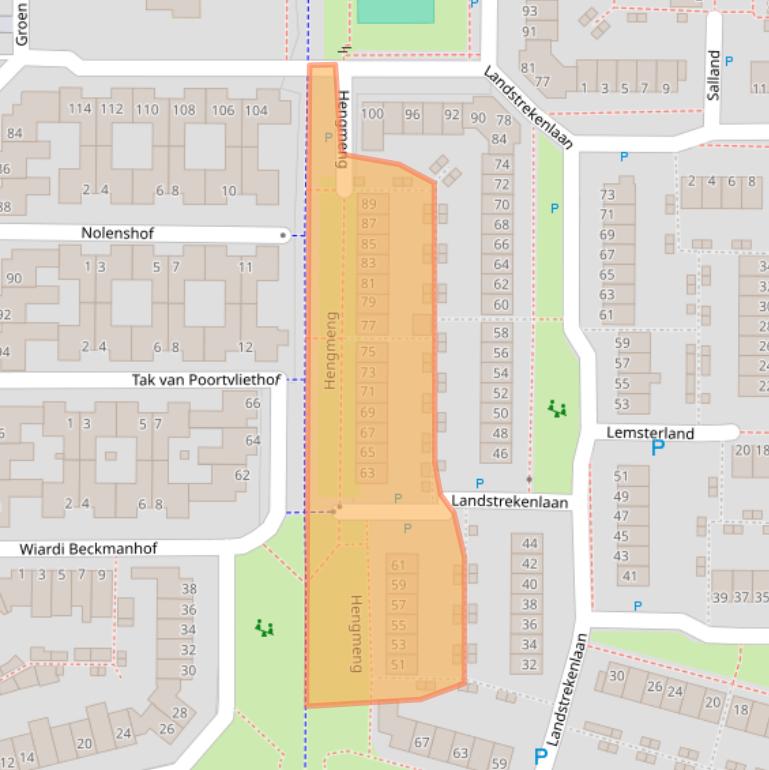Kaart van postcodegebied 5235JX.