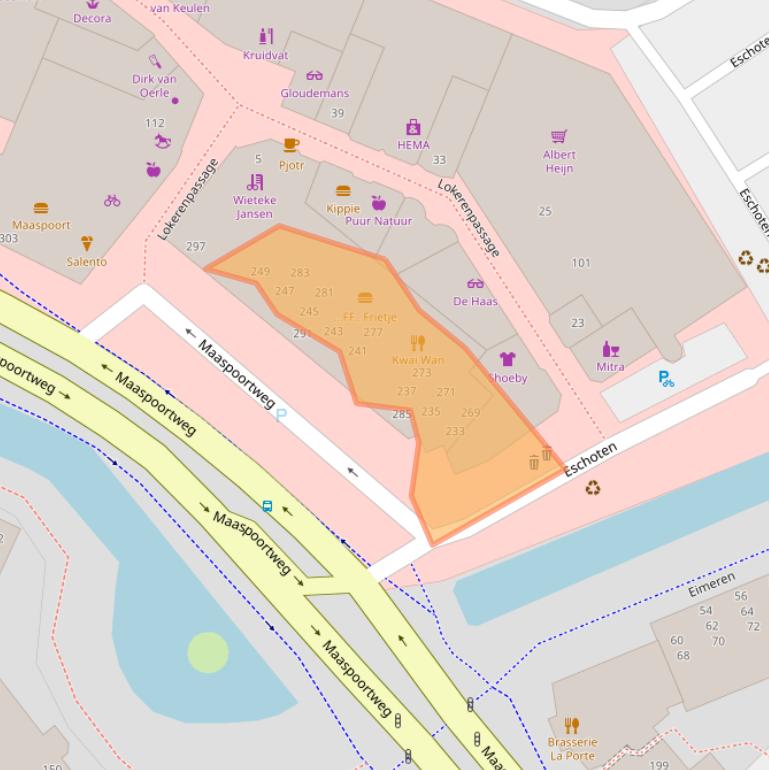 Kaart van postcodegebied 5235KE.