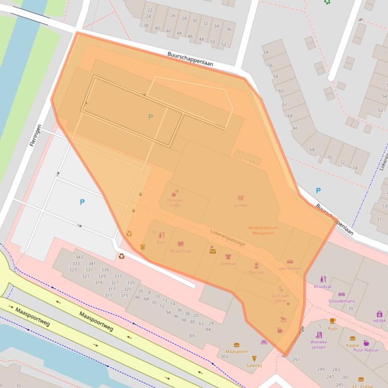 Kaart van postcodegebied 5235KS.