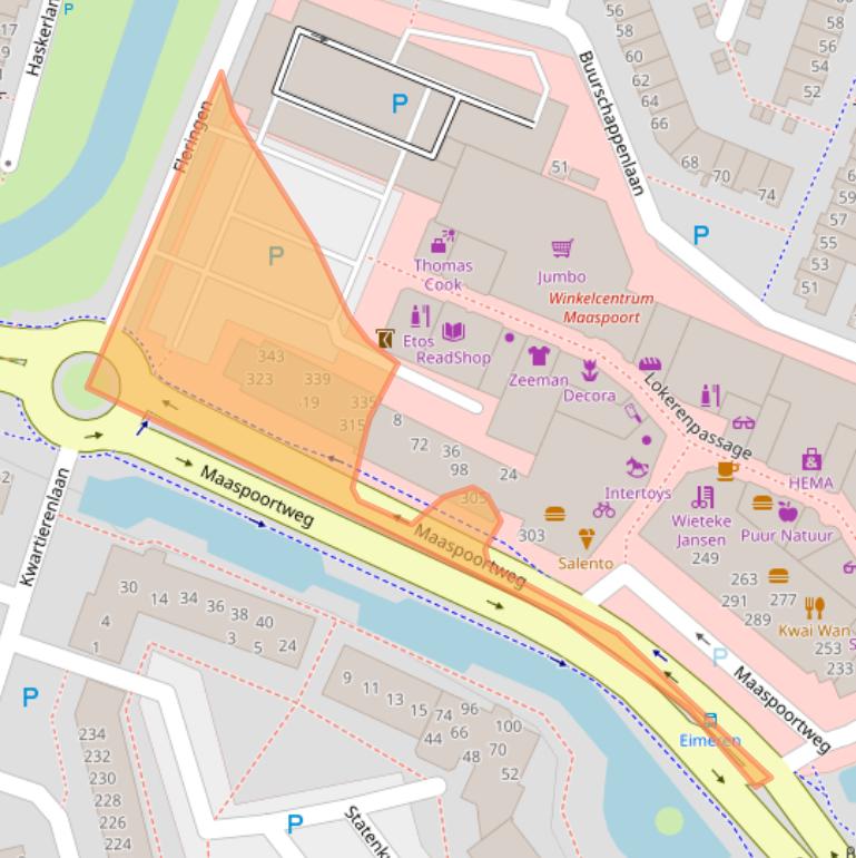 Kaart van postcodegebied 5235KX.