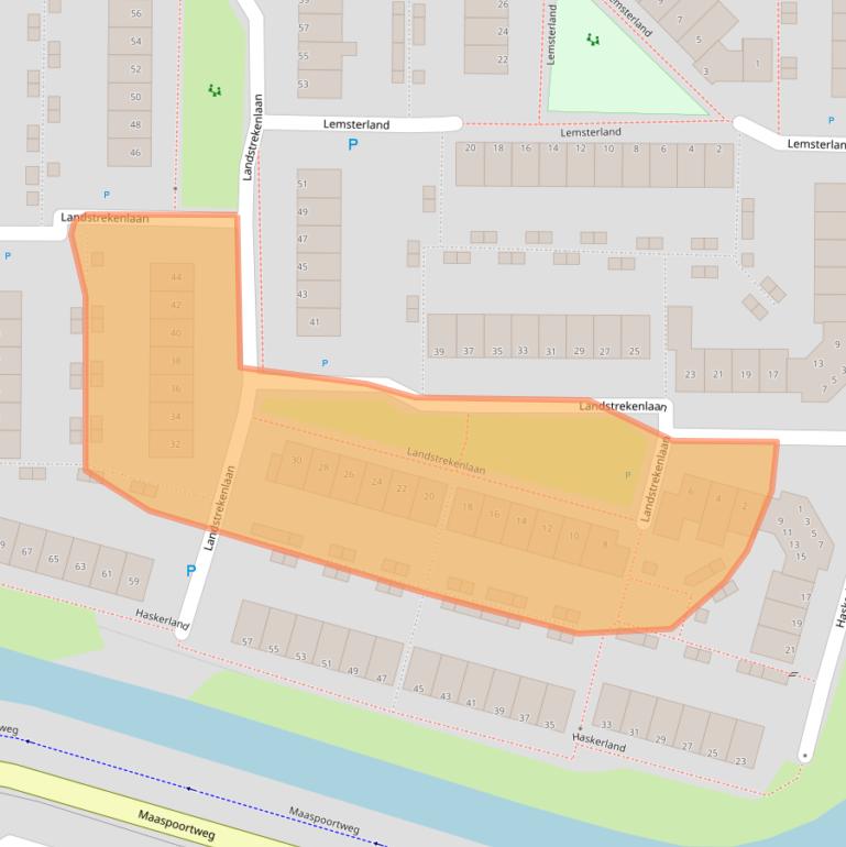 Kaart van postcodegebied 5235LA.
