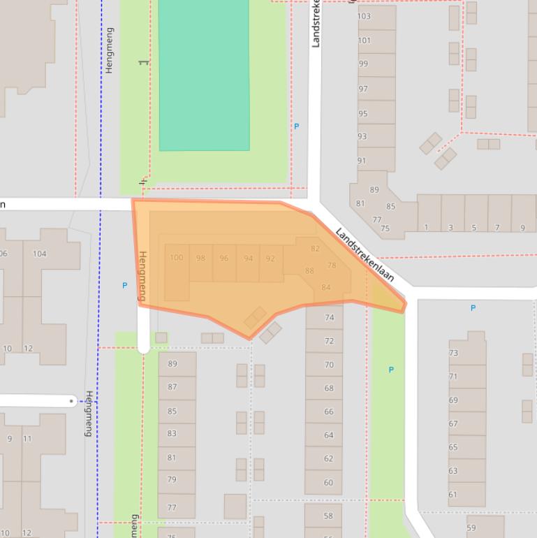 Kaart van postcodegebied 5235LC.