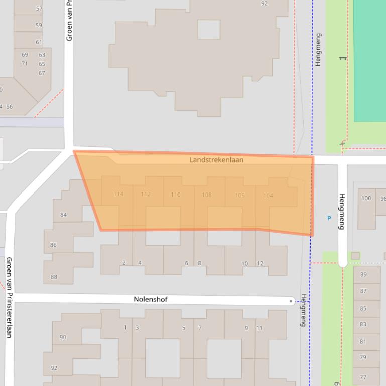 Kaart van postcodegebied 5235LD.