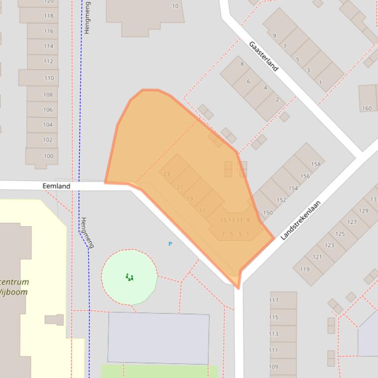 Kaart van postcodegebied 5235LS.