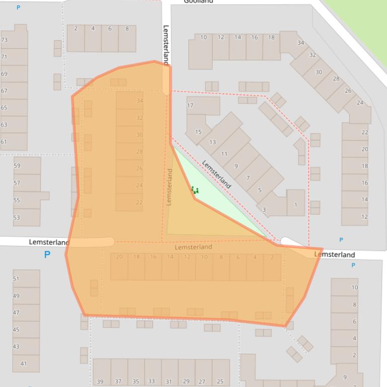 Kaart van postcodegebied 5235NB.