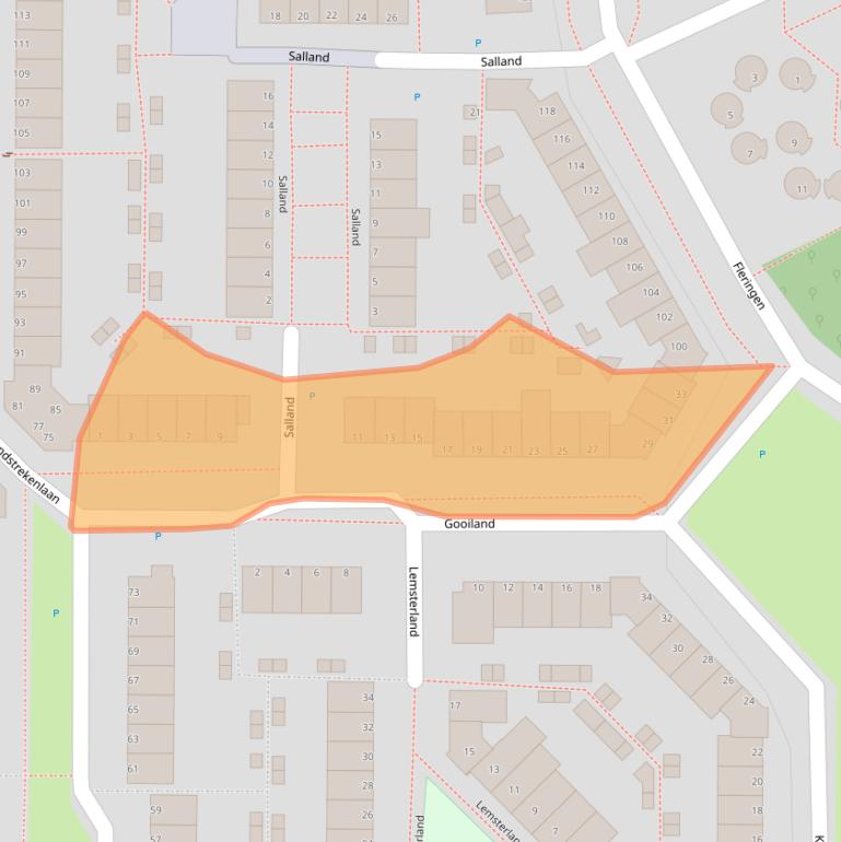 Kaart van postcodegebied 5235NE.
