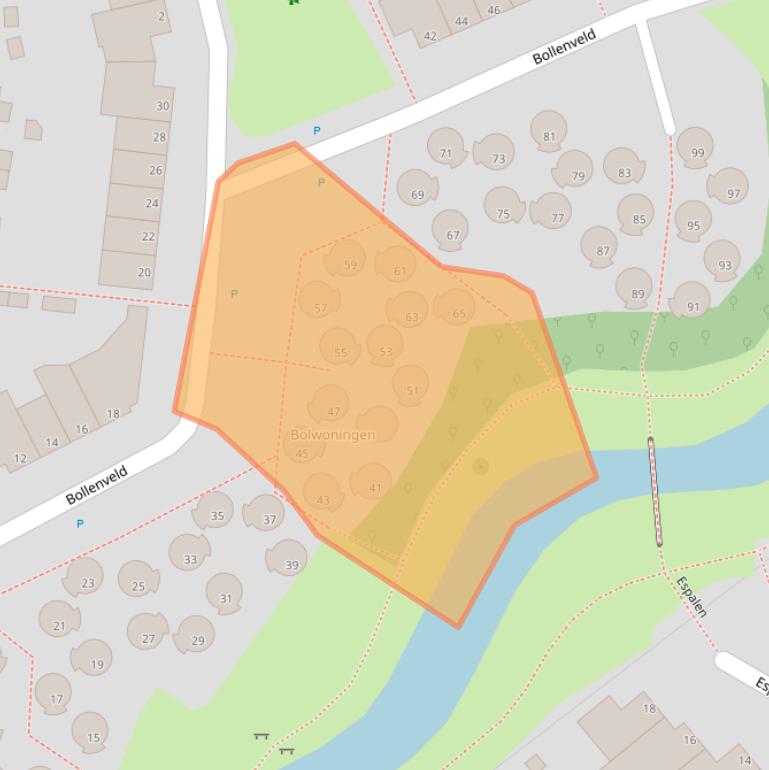 Kaart van postcodegebied 5235NL.