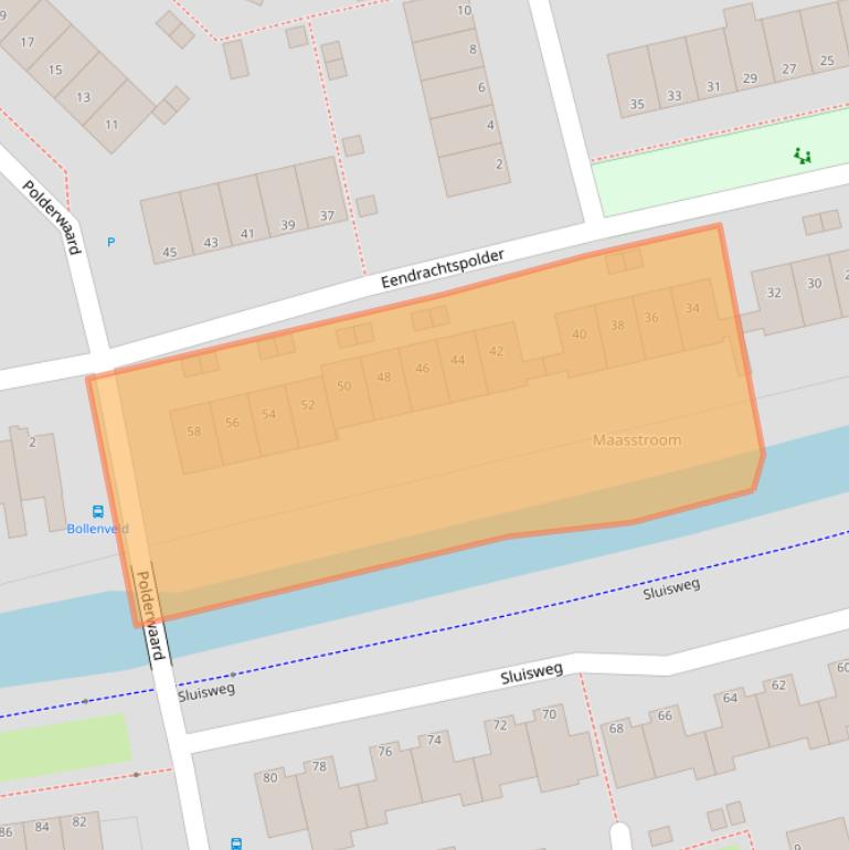 Kaart van postcodegebied 5235TC.