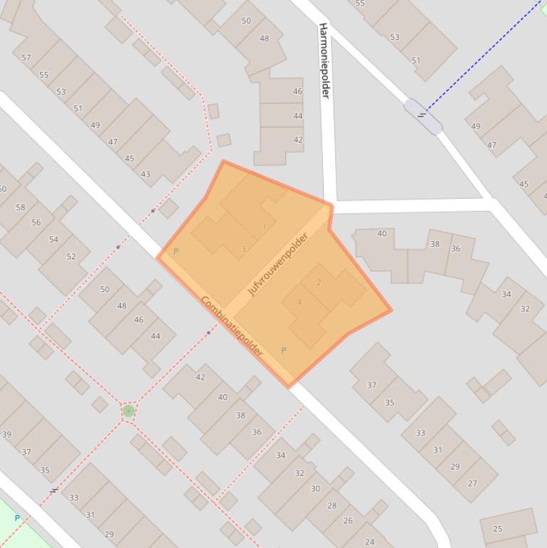 Kaart van postcodegebied 5235TP.