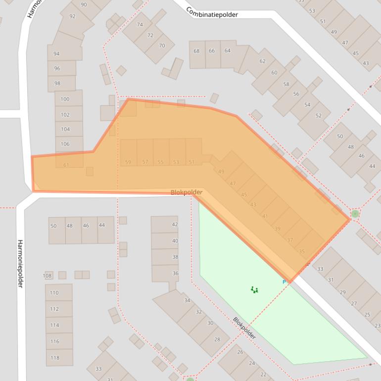 Kaart van postcodegebied 5235TX.