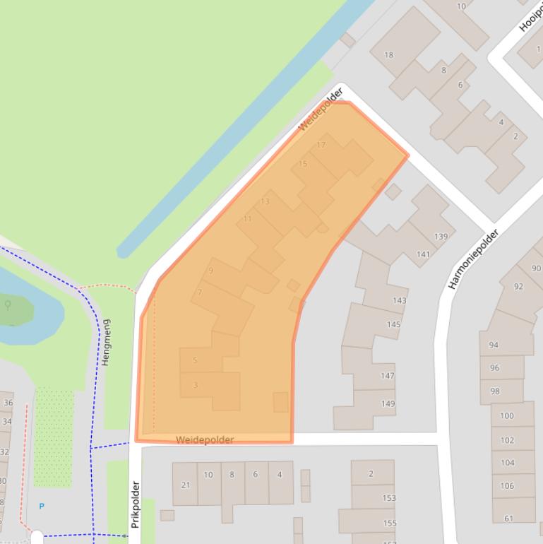 Kaart van postcodegebied 5235VC.