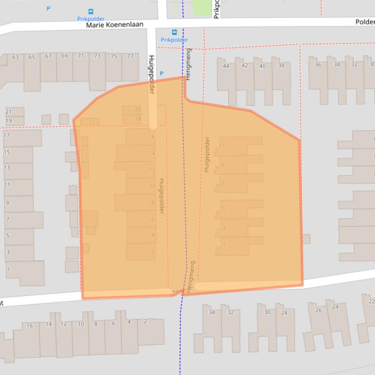 Kaart van postcodegebied 5235VJ.