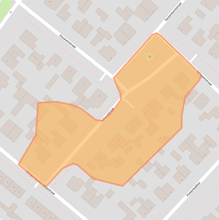 Kaart van postcodegebied 5236AG.