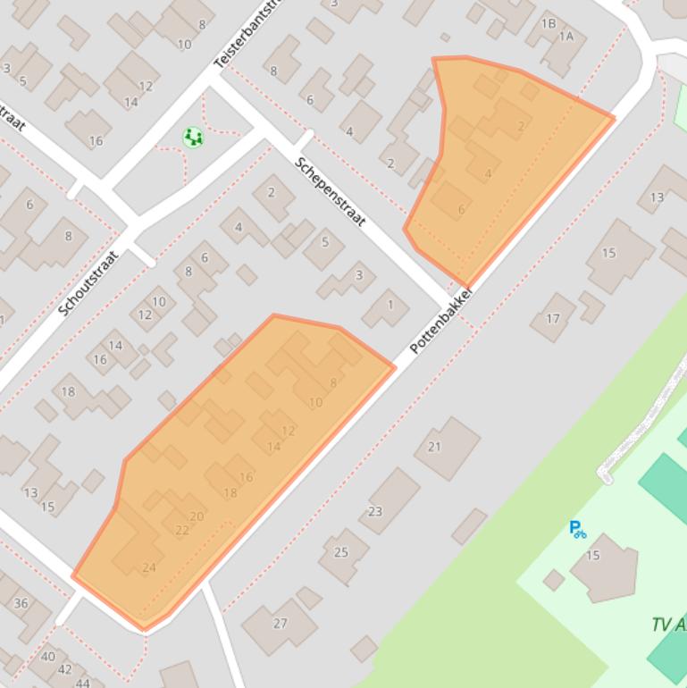 Kaart van postcodegebied 5236AM.