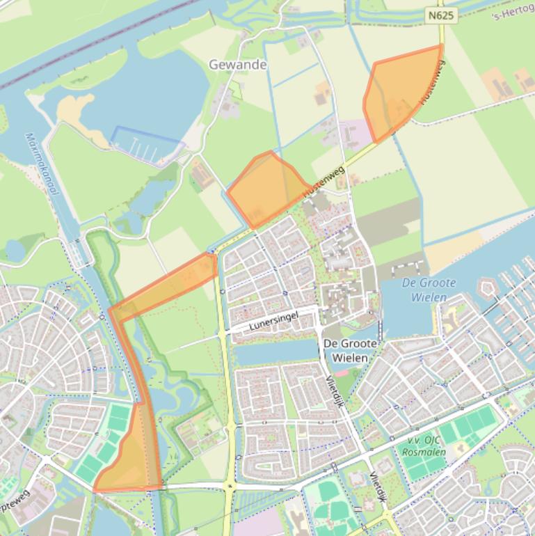 Kaart van postcodegebied 5236BC.