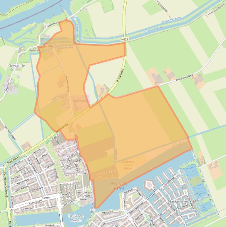 Kaart van postcodegebied 5236BD.