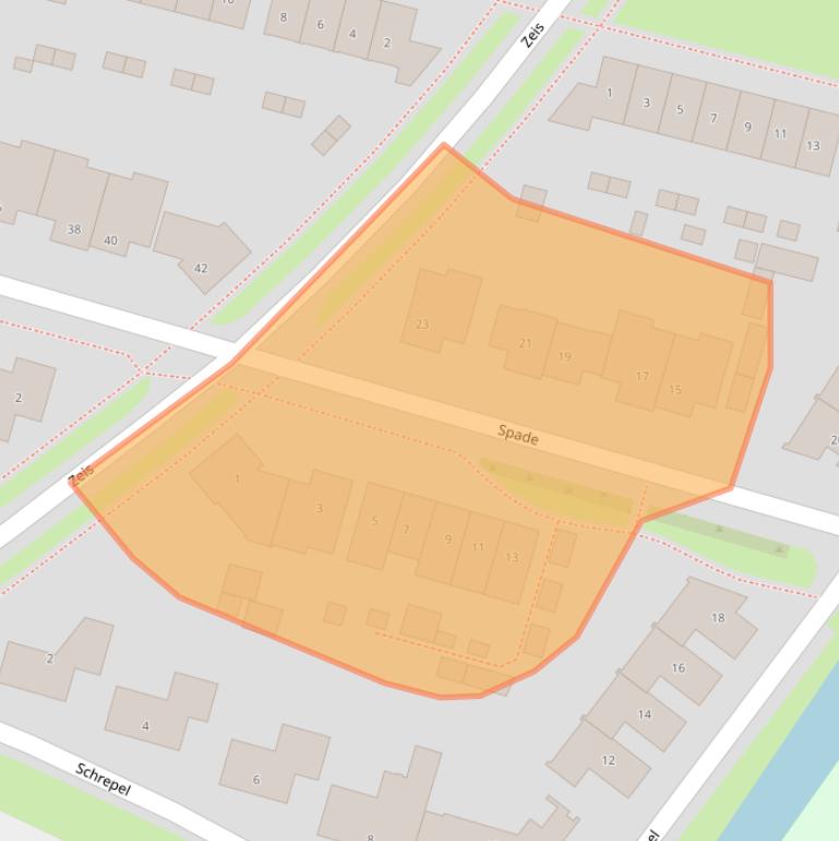 Kaart van postcodegebied 5236PE.