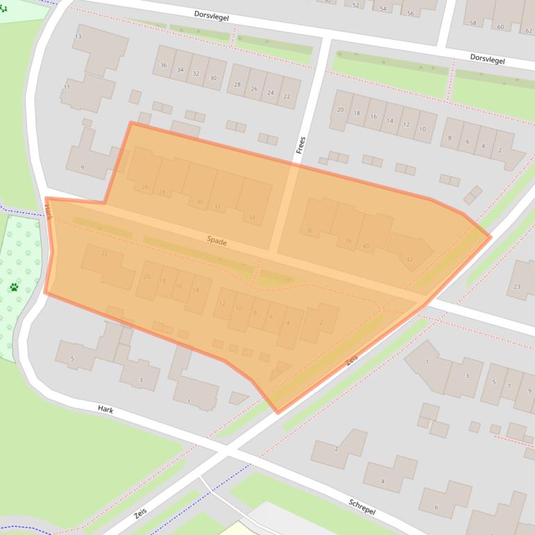 Kaart van postcodegebied 5236PG.