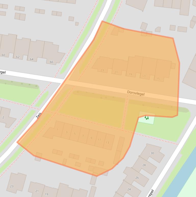 Kaart van postcodegebied 5236PH.