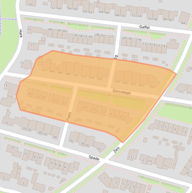 Kaart van postcodegebied 5236PJ.