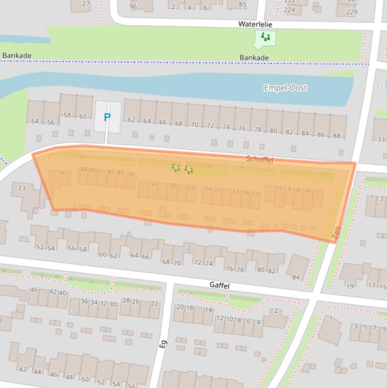 Kaart van postcodegebied 5236PP.