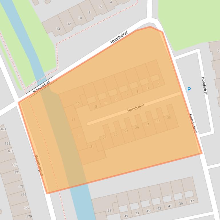 Kaart van postcodegebied 5236RG.