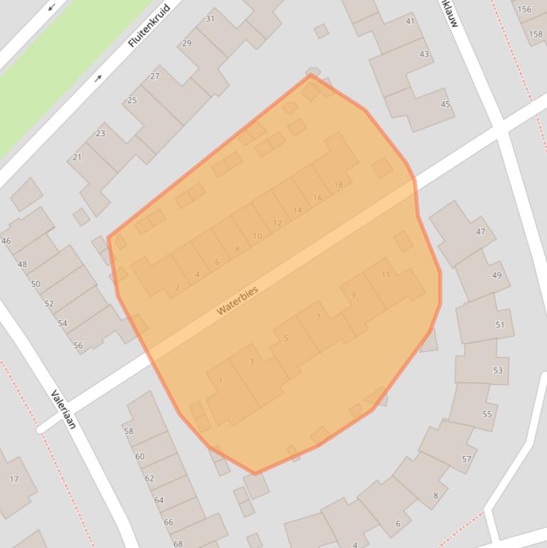 Kaart van postcodegebied 5236SP.
