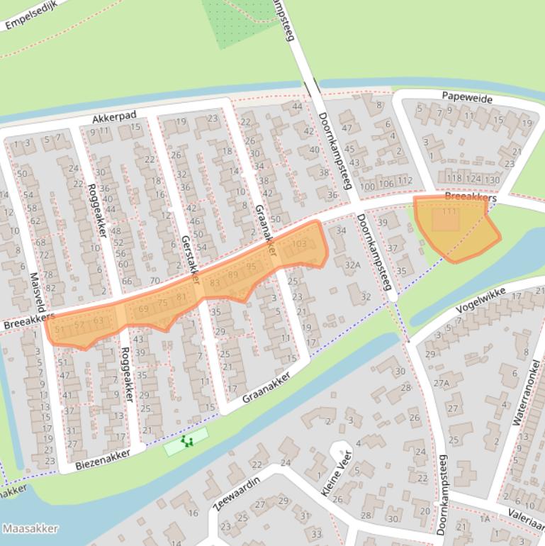 Kaart van postcodegebied 5236VB.