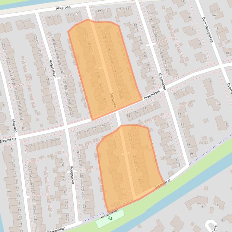 Kaart van postcodegebied 5236VG.