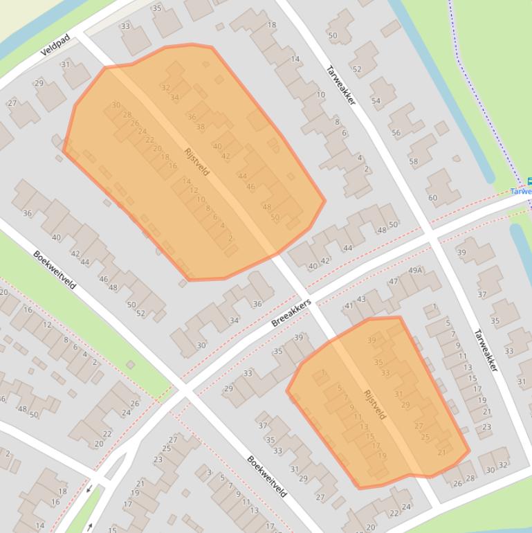 Kaart van postcodegebied 5236WS.