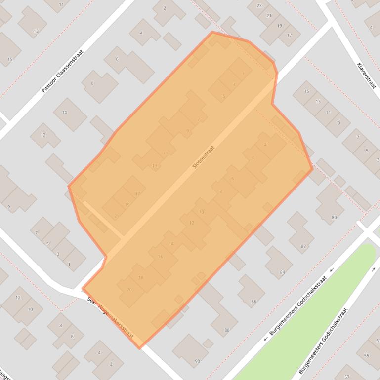 Kaart van postcodegebied 5236XG.