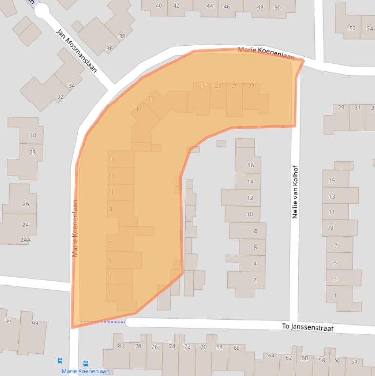 Kaart van postcodegebied 5237BH.