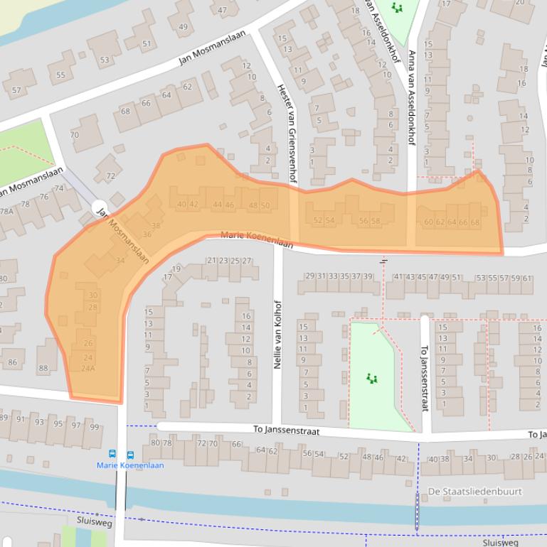 Kaart van postcodegebied 5237BL.