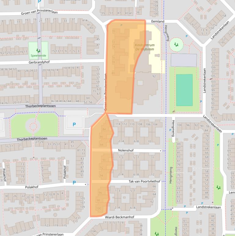 Kaart van postcodegebied 5237CG.