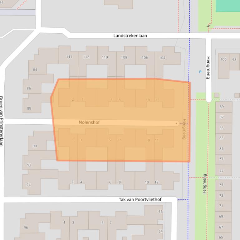 Kaart van postcodegebied 5237CJ.