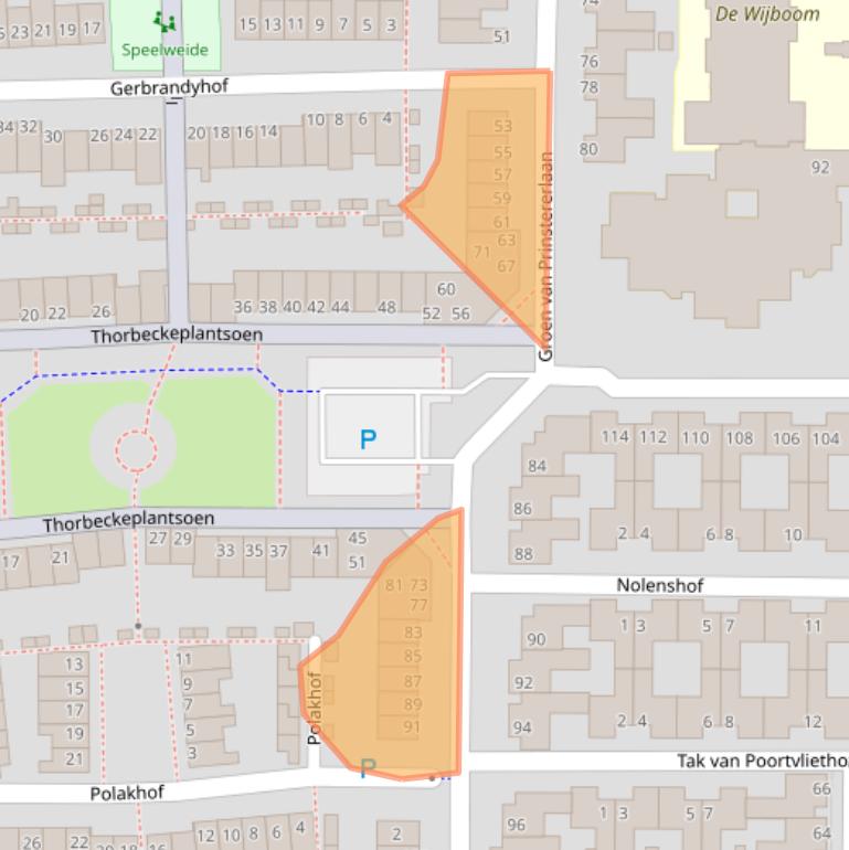 Kaart van postcodegebied 5237CM.
