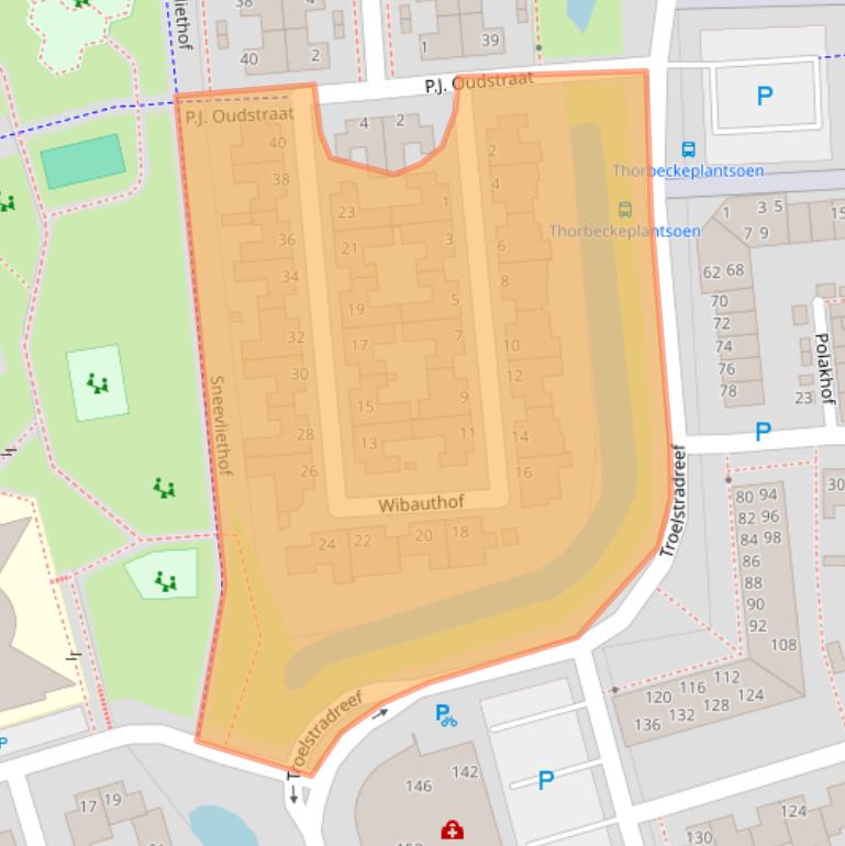 Kaart van postcodegebied 5237CS.