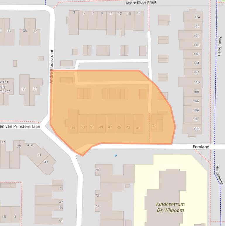 Kaart van postcodegebied 5237CV.