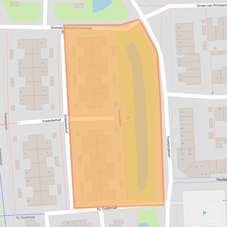 Kaart van postcodegebied 5237DK.