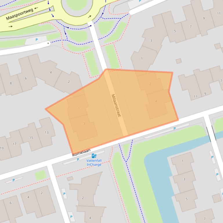 Kaart van postcodegebied 5237ES.