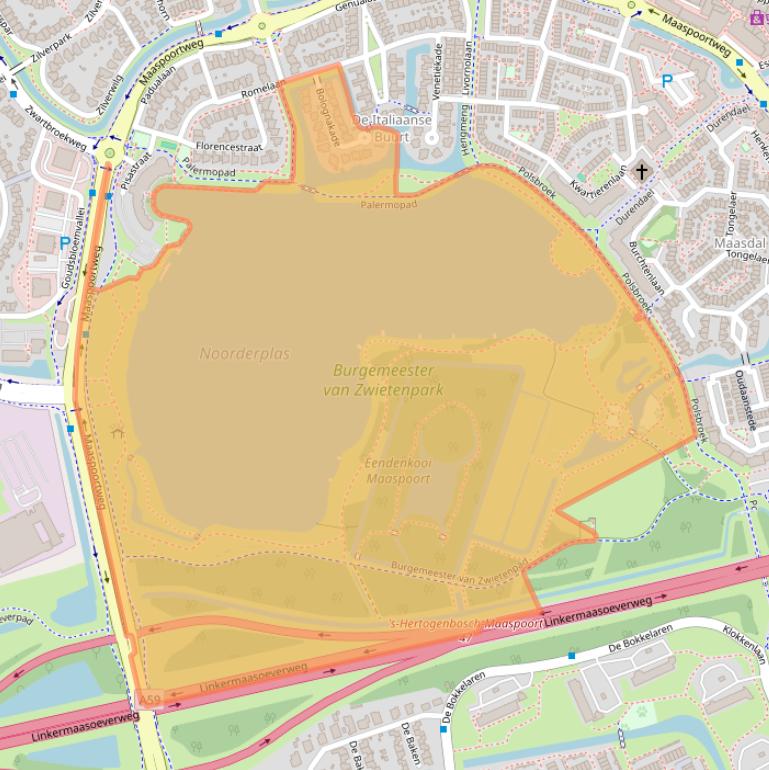 Kaart van postcodegebied 5237EV.
