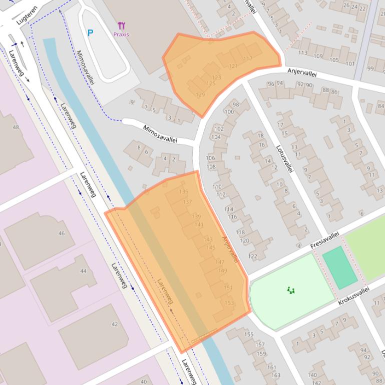 Kaart van postcodegebied 5237LC.