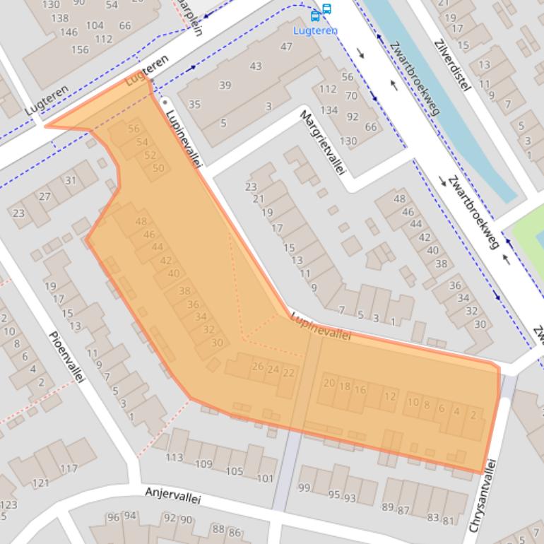Kaart van postcodegebied 5237MB.