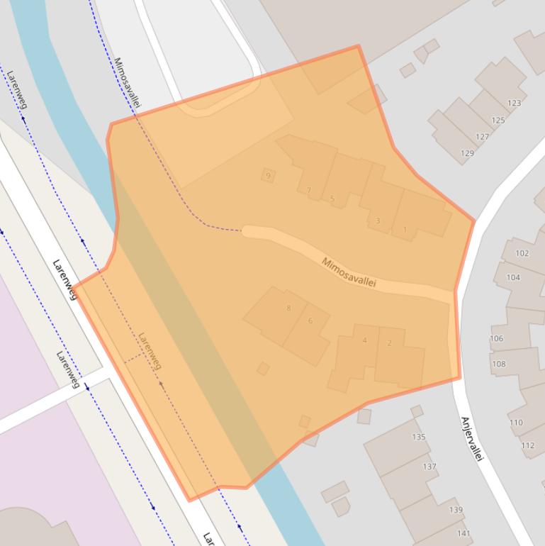 Kaart van postcodegebied 5237MG.